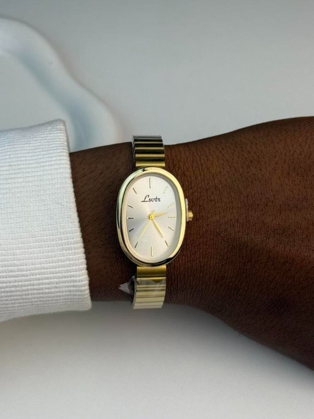 Gold Oval Face Watch